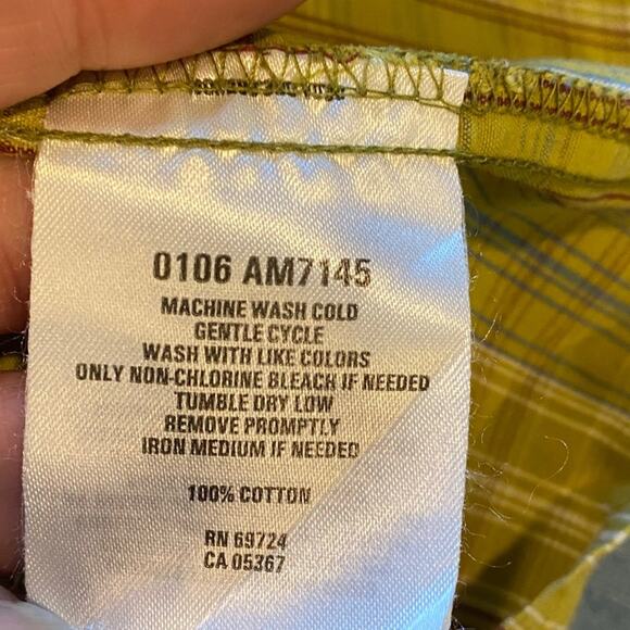 Columbia Green Plaid Button Down Shirt Sz XXL - Picture 5 of 5